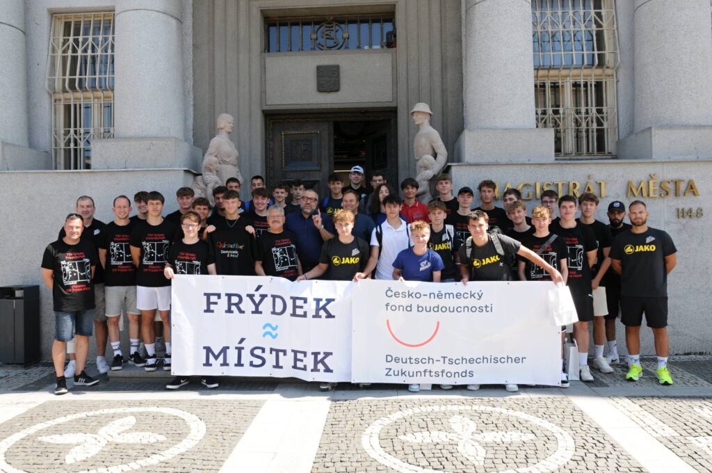 Bild vor dem Rathaus von frýdek-Místek