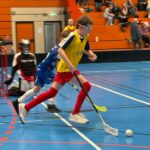 Leopold (vorne). im Hintergrund unser Goalie Laurin