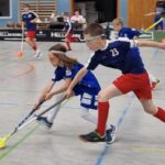 Eric Cercel (23) von Floorball Griedel ist ein schönes Beispiel, wie Kinder mit hohem Engagement auch nach wenigen Monaten schon ein wichtiger Bestandteil der Mannschaft sein können.