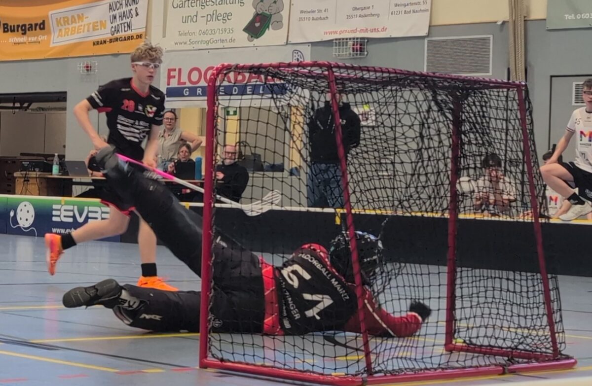 Der Mainzer Goalie geschlagen. Richter trifft in den Winkel.