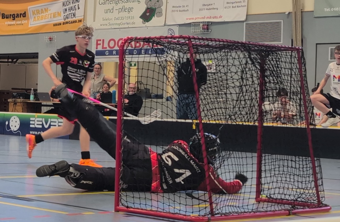 Der Mainzer Goalie geschlagen. Richter trifft in den Winkel.